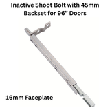 Interlock Inactive Shoot Bolt Lock with 16mm Faceplate, 45mm Backset for 96” Doors
