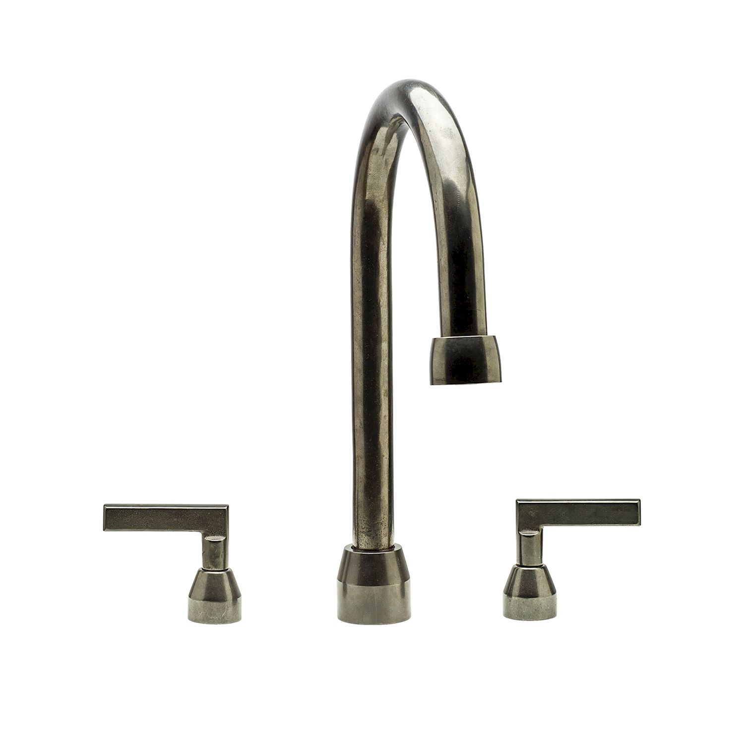 Deck Mount Tub Filler with Gooseneck - Spout & Volume Controls