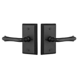 E2ABL1141US10B Rockwell Premium Aqua Solid Brass Privacy Set with Bourne Lever in Antique Black