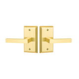 E2ADL1111US4 Rockwell Premium Aqua Solid Brass Passage Set with Delta Lever in Brushed Brass