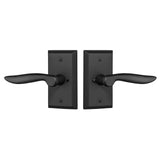 E2AML1141US10B Rockwell Premium Aqua Solid Brass Privacy Set with Dahli Lever in Antique Black