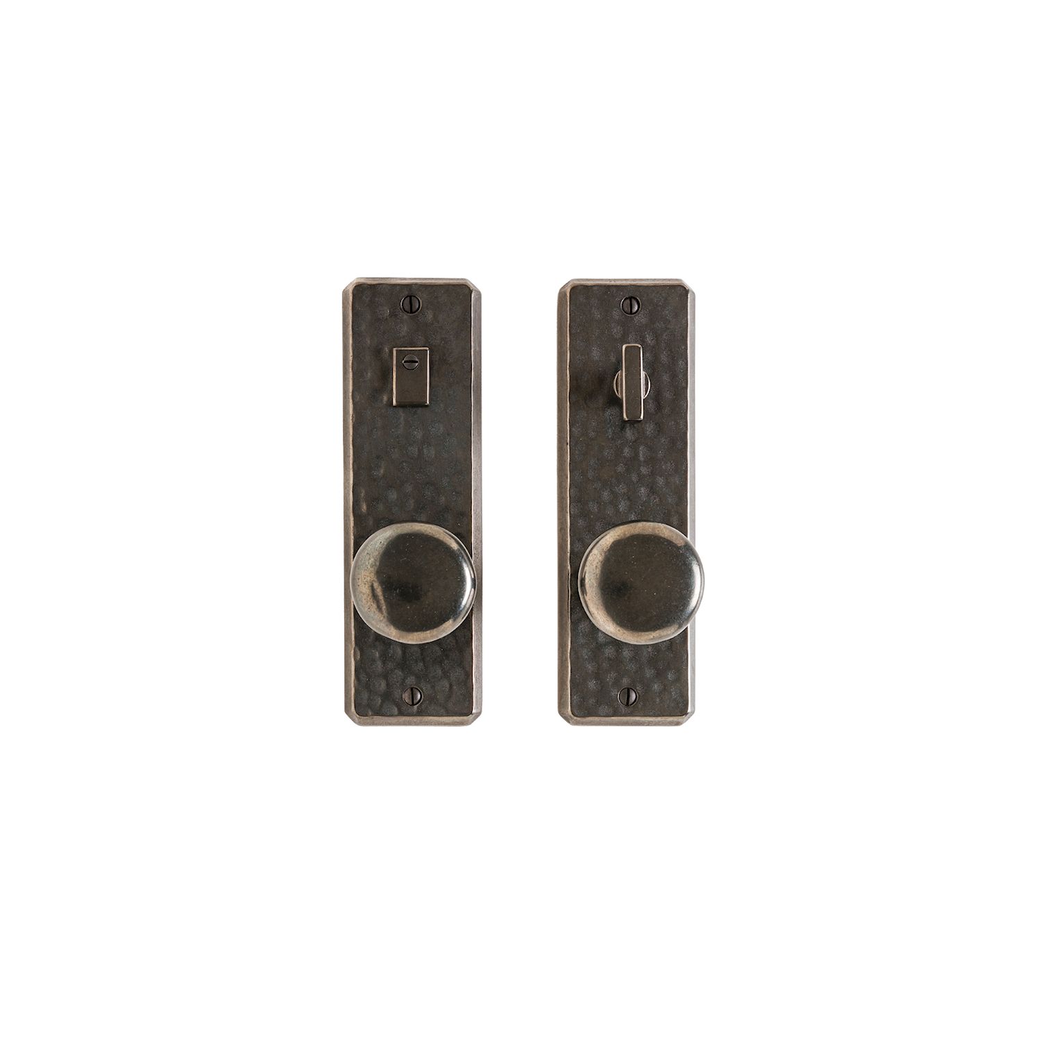 Rocky Mountain Hammered Privacy Set – 2 1/2″ x 8″