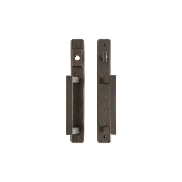 Rocky Mountain Hammered Entry Sliding Door Set – 1 3/4″ x 13″