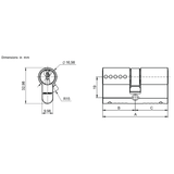 MUL-T-LOCK  MTL™400 Euro Profile Double Cylinder (33x33mm)