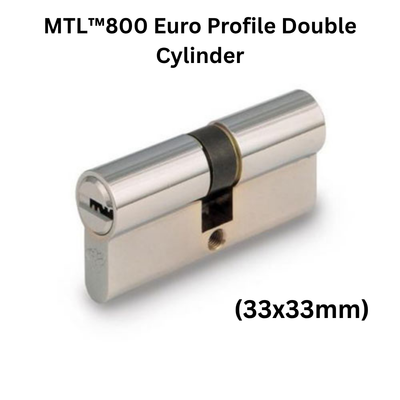MUL-T-LOCK MTL™800 Euro Profile Double Cylinder (33x33mm)