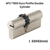 MUL-T-LOCK MTL™800 Euro Profile Double Cylinder with Gear ( 33X43mm)