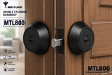 MUL-T-LOCK® MTL800 HERCULAR®
The Ultimate High-Security Double Cylinder Deadbolt
ANSI Grade 1 • UL 437 Listed • Restricted Key Control