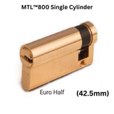 MUL-T-LOCK MTL800 Single Half Euro Profile Cylinder (42.5mm)