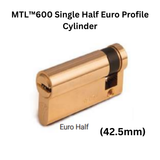 MUL-T-LOCK MTL™600 Single Half Euro Profile Cylinder (42.5mm)
