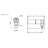 MUL-T-LOCK  MTL™400 Single Euro Half Cylinder (42.5mm)