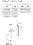 Marvin active Non-Keyed Ultimate Sliding French Door wide trim - PVD Satin Nickel