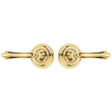 EAB1111PVD Rockwell Premium Solid Brass Bourne Lever Passage Set in Lifetime Brass with Concealed Screws