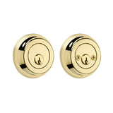 Premium Rockwell Solid Brass Low Profile Double Cylinder Deadbolt in Luxurious Lifetime Brass Finish