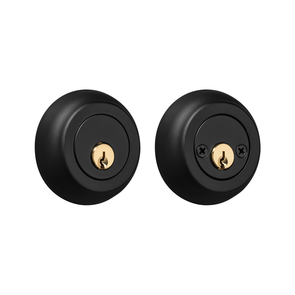 Premium Rockwell Solid Brass Low Profile Double Cylinder Deadbolt In L