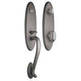 EAGH2001HHDN Rockwell Premium 200 Series Single Cylinder Handle Set with Helmsley Knob in Distressed Nickel Finish