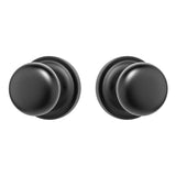 EAS111110B Rockwell Premium Solid Brass Sandhill Knob Passage Set in Antique Black with Concealed Screws