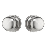 EAS1111US15 Rockwell Premium Solid Brass Sandhill Knob Passage Set in Satin Nickel Finish with Concealed Screws