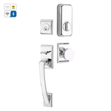 Emtek EMP4817 Ares Single Cylinder Entrance Handleset - Brass Tubular - EMPowered Upgrade