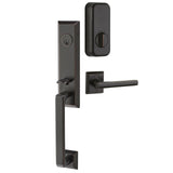 Emtek EMP4717 Transitional Heritage Monolithic Single Cylinder Entrance Handleset - Brass Tubular - EMPowered Upgrade