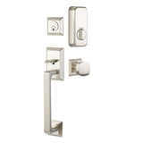 Emtek EMP4716 Transitional Heritage Sectional Single Cylinder Entrance Handleset - Brass Tubular - EMPowered Upgrade