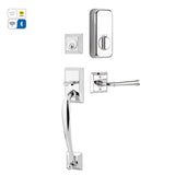 Emtek EMP4413 Franklin Single Cylinder Entrance Handleset - Brass Tubular - EMPowered Upgrade