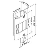 Cal-Royal ES1520 No-Cut Electric Strike for Cylindrical Locks