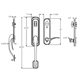Trilennium® Eclipse Grip Multi-Point Handset ,Active SmartKey Rekeyable