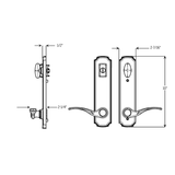 Trilennium® Eclipse Multi-Point Handset, Active SmartKey Rekeyable