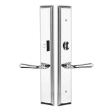 Emtek 1L1M23 Multi Point Lock Trim (Large Multi Point Entry Set) - Brass Plates, Melrose Style (2.9" x 17.5"), Non-Keyed American Style Thumbturn Inside