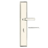 Emtek 1L1M52 Multi Point Lock Trim (Large Multi Point Entry Set) - Brass Plates, Melrose Style (2.9" x 17.5"), Non-Keyed Passage