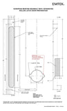 European 2050 Mortise Deadbolt with Integrated Roller Latch With Square Shape