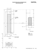 European 2050 Mortise Deadbolt with Integrated Roller Latch With Square Shape