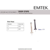 Emtek 2231 4 Inch Solid Door Stop