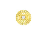 Emtek 2407 Brass Ribbon & Reed Door Bell Cover