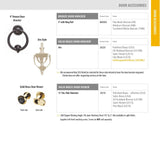 Emtek Brass Urn Style Door Knocker - 2620