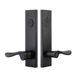 Emtek 5362 Modern Rectangular Two-Point Lockset - Brass Tubular - Dummy, Pair