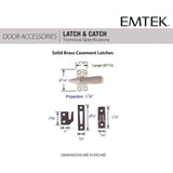 Emtek Large Casement Latch - 8713