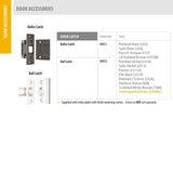 Emtek Roller Catch with Strike and Screws - 8801