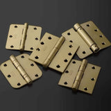Emtek 92025 Heavy Duty Plain Bearing Hinges (Pair), 4-1/2" x 4-1/2" with 1/4" Radius Corners, Plated Steel