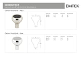 Emtek Silver Carbon Fiber 1 1/4 Inch Cabinet Knob - 86370