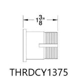 Emtek Cylinder with Cap - Threaded Mortise - Available in 4 lengths (1-3/8", 1-1/2", 1-3/4", 2")