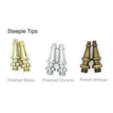 Steeple Tip Sets for Emtek Solid Brass 4 Inch Door Hinges - 97314