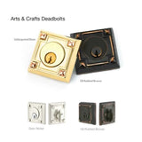 Emtek EMP28454 Arts & Crafts Deadbolt - Brass - Single Cylinder - EMPowered 2 Upgrade