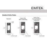 Emtek EMP28458 Saratoga Deadbolt - Brass - Single Cylinder - EMPowered 2 Upgrade