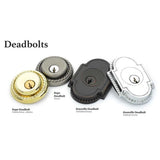 Emtek EMP28459 Knoxville Deadbolt - Brass - Single Cylinder - EMPowered 2 Upgrade