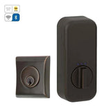 Emtek EMP28475 Neos Deadbolt - Modern Brass - Single Cylinder - EMPowered 2 Upgrade