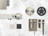 Emtek B110105 Modern Rectangular Face Mount Hanger - STAINLESS STEEL