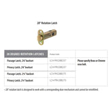 Emtek LC4-28B 28 Degree Rotation Latch