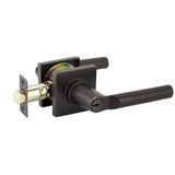 Emtek Hanover Keyed Modern Lever Modern Rectangular Rosette - 5123HN
