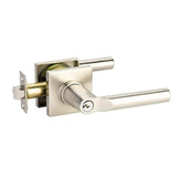 Emtek Hanover Keyed Modern Lever Modern Rectangular Rosette - 5123HN